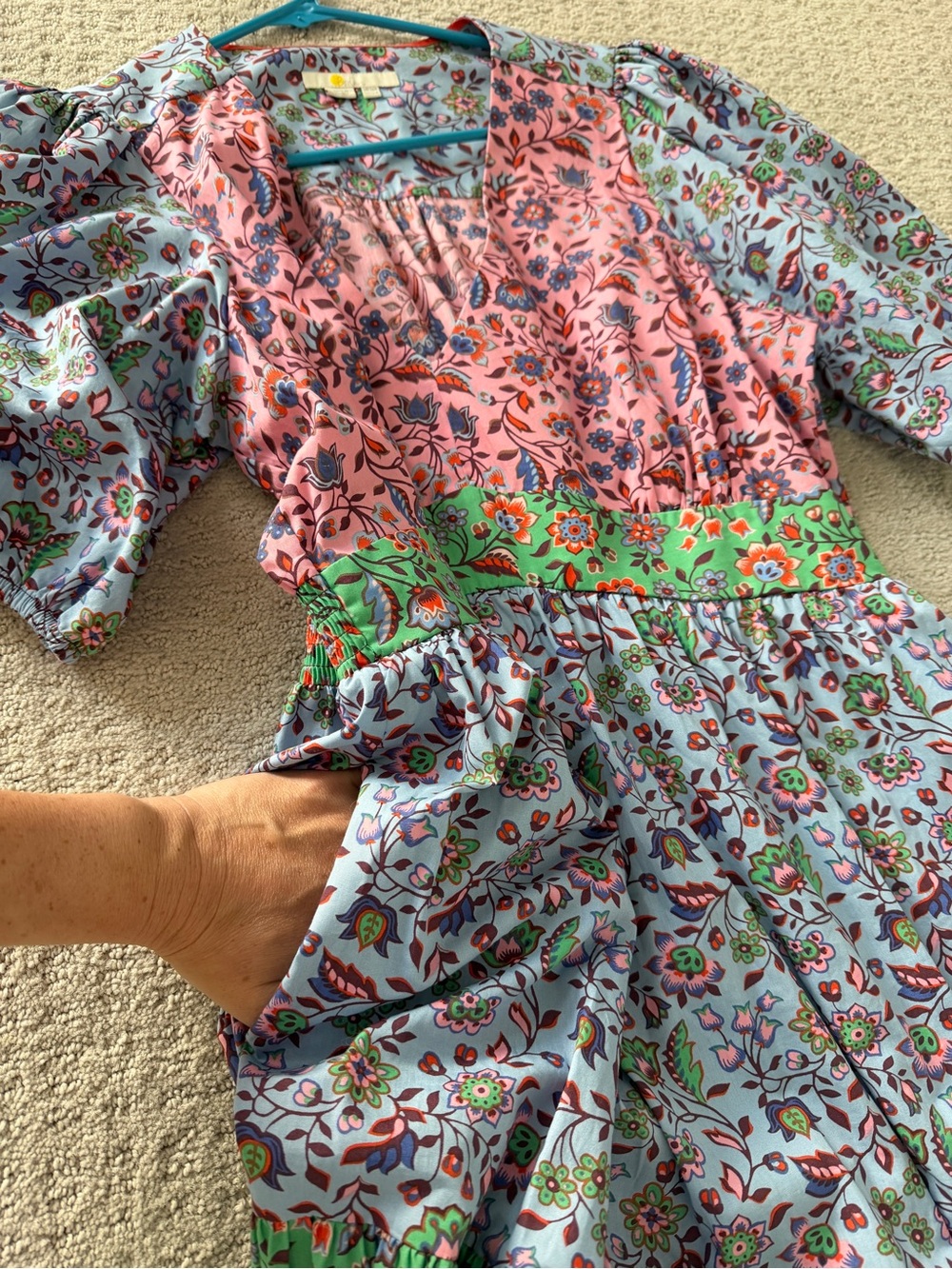 Boden Puff Sleeve Tiered Midi Dress - Picture 5 of 5